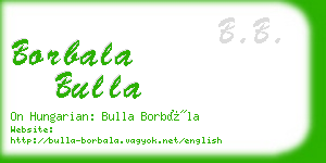 borbala bulla business card